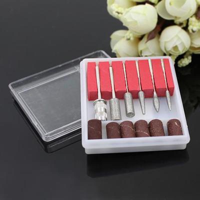 12 sztuk Profesjonalny Nail Art Salon Kosmetyczny Manicure Paznokci Wiertła Pliki Bity Zestaw Zestaw