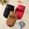 Dog Hooded Winter Jacket Soft Warm Fleece Velvet Puppy Vest Coat  Pet Dog Hat Clothes Cold Proof Winter Padded Yorkies Costume