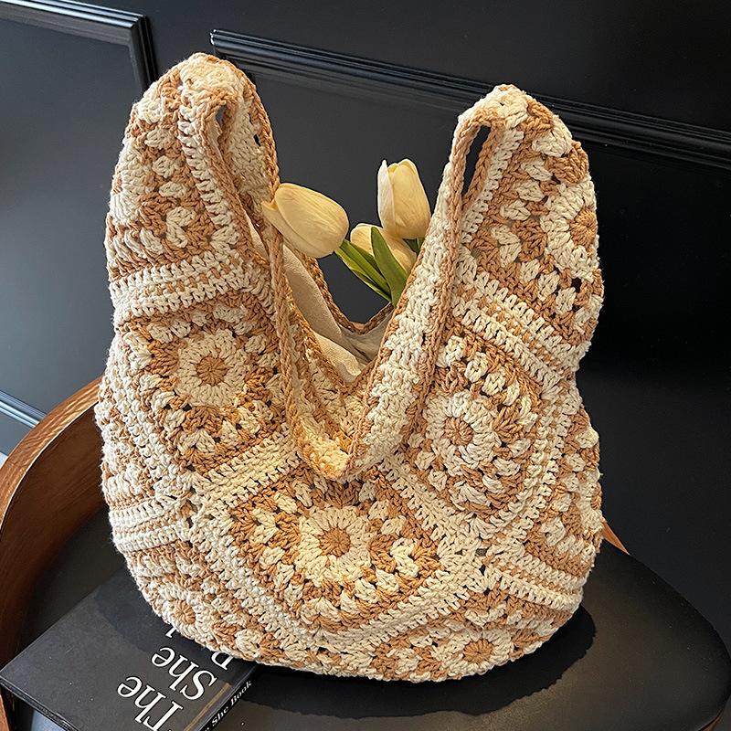 Woven Bag Women's New Holiday Straw Woven Bag Women's Style