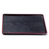 Tray Oju Wood Grain Tray Lacquerware Made In Dishwasher Safe J-kitchens Heat-Resistant (A) 2-Shaku (Tray/Tray) Black/Red, 36cm, Heat-Resistant (ABS