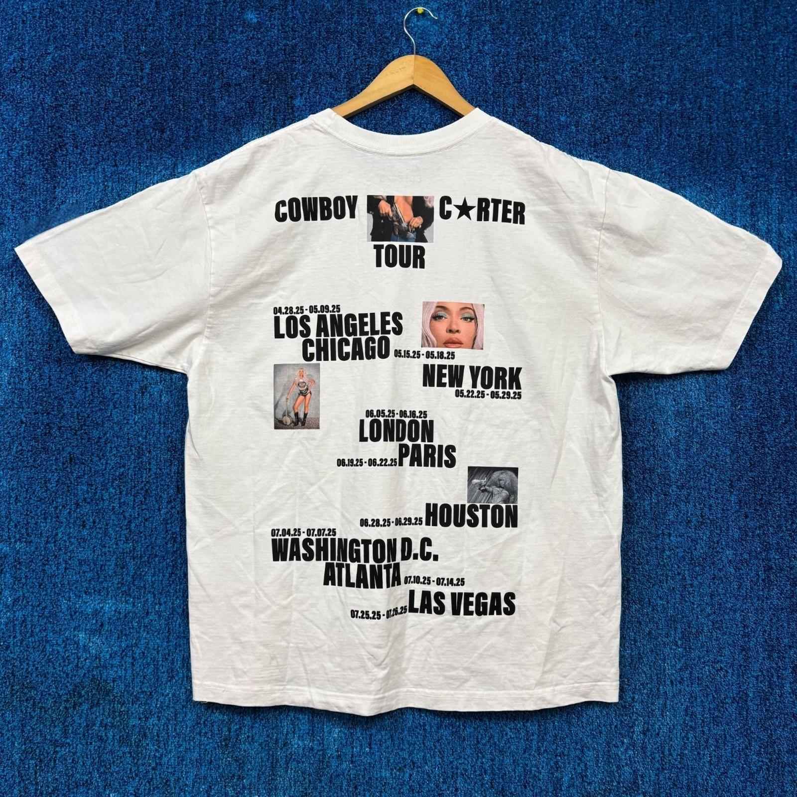 Beyoncé The Official Cowboy Carter Tour Stops Country Tee XL Unisex T-Shirt XL