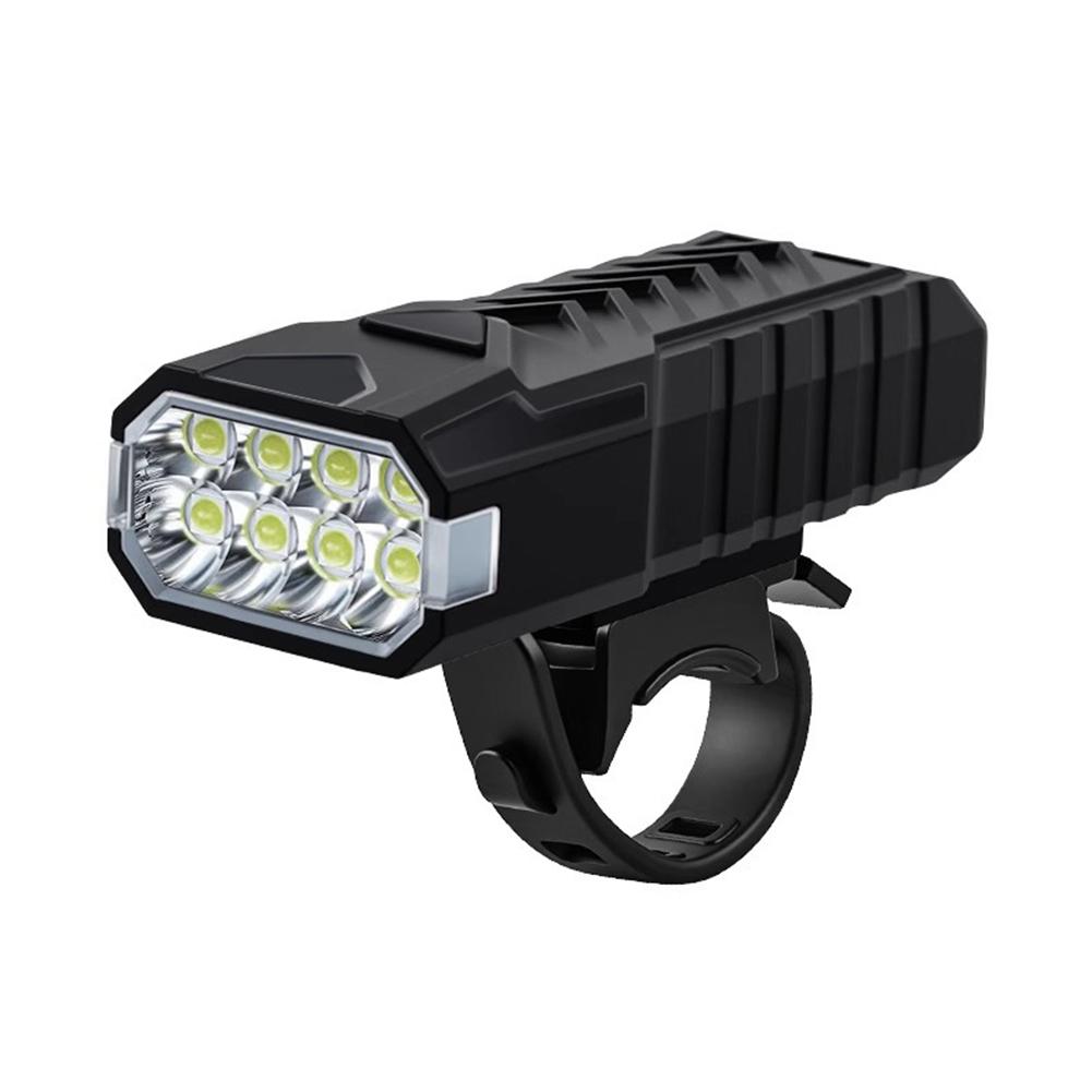 LED Bicycle Front Light Super Bright Bicycle Light Dual Light Source High Brightness Bike Flashlight Head Light Cycling Accessor