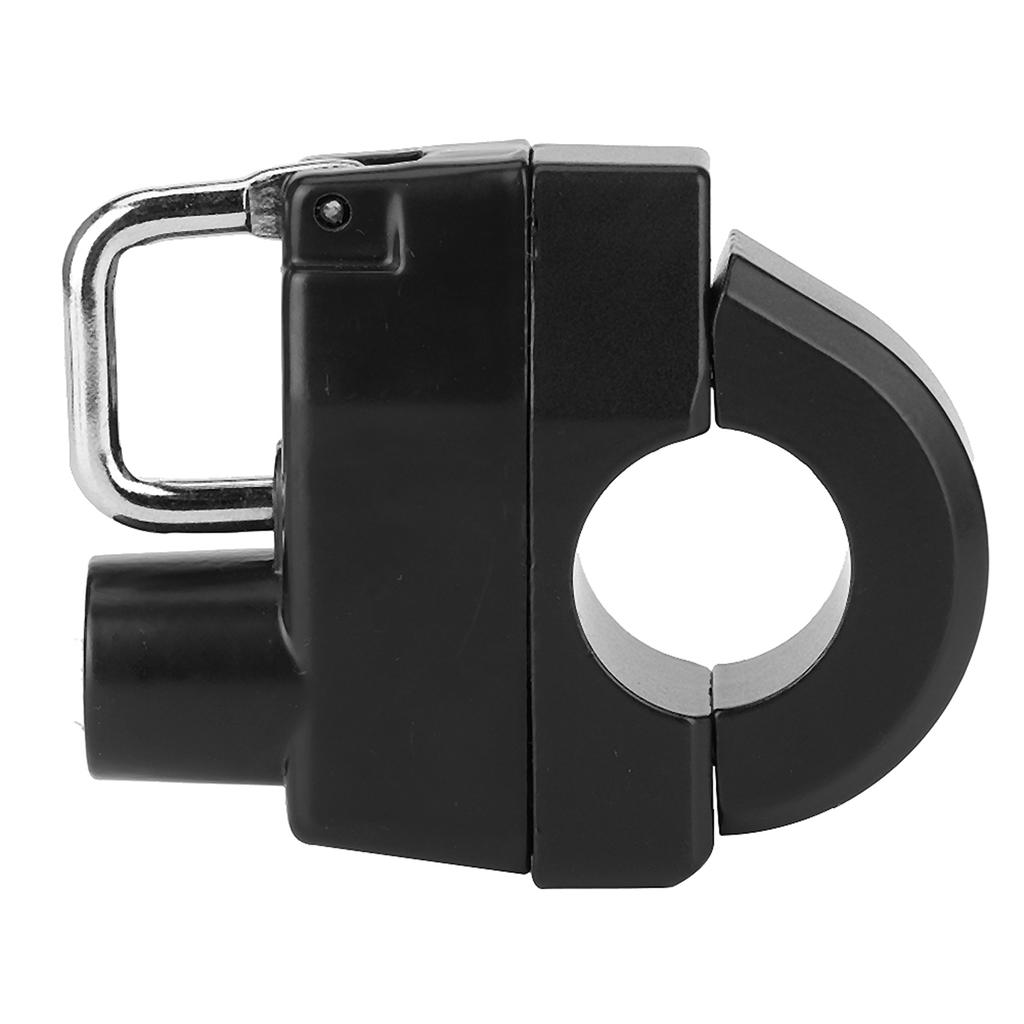 Universal Motorcycle 22mm 0.9in Handlebars Helmet Lock Set Padlock Accessories