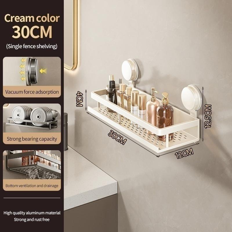 

Bathroom and toilet suction cup storage rack, non perforated wall mounted toilet sink, toilet wall mounted storage rack