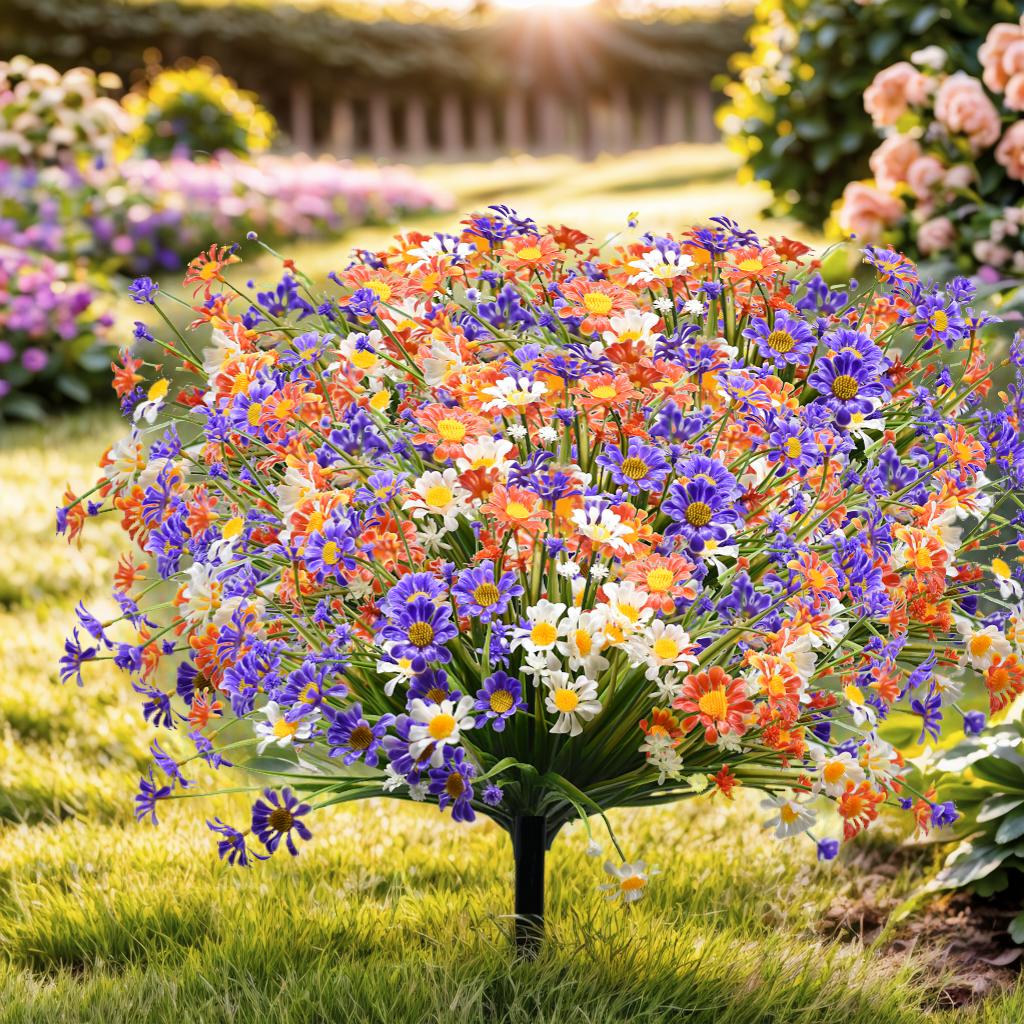 Künstliche Blumen Gänseblümchen Gras Kamelie Wasserpflanzen Grün Eukalyptus Simulation Kunstblumen Heimdeko Arrangements