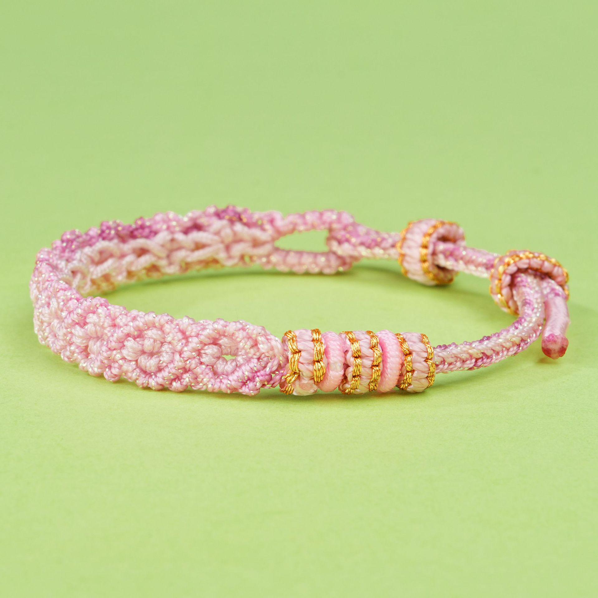 Dragon Boat Festival Huiwen Beaded Bracelet: Adjustable, Handwoven Five-color Rope for Unisex Kids