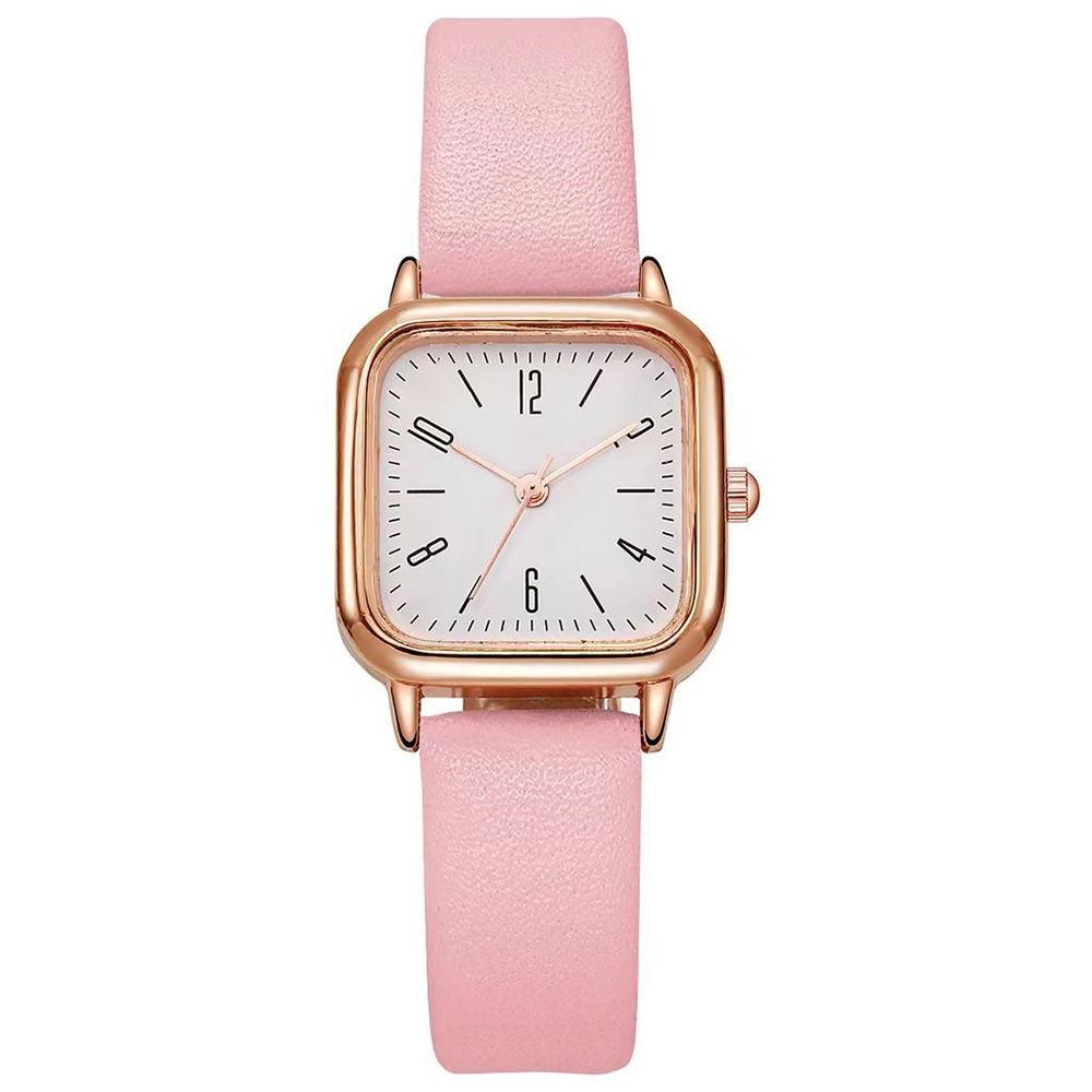 Casual Leather Strap Quartz Wristwatches Simplicity Square Quartz Watch Women's Watch  Women Gift