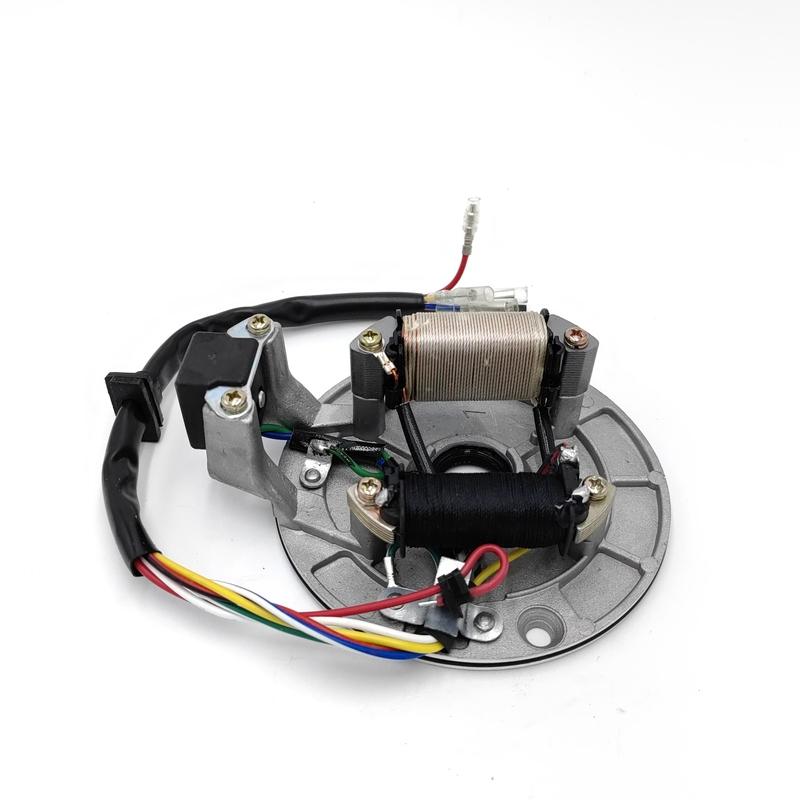 Stator Coil JH70 Stator Plate Pickup Magneto Ignition Coil Rotor for Pit Bike 70cc 90cc 110cc 125cc Aluminum Universal