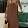 Camisole-Kleid für Damen, rückenfrei, lockerer langer Rock, Urlaubs-Zuhause-Stil