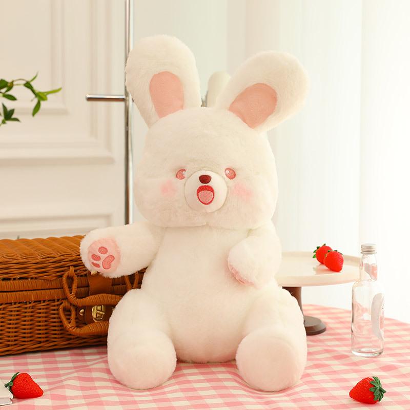 Cute Waving Series Plush Toy Rabbit Cat Pillow Children Comfort Fox Cushion Grab Machine Doll Gift