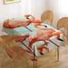 Tropical Flamingo Rectangular Polyester Tablecloth for Dining and Coffee Tables