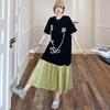 Short Sleeve Plus Size Cotton Vintage Floral Embroidery New In Dresses for Women Casual Loose Long Summer Dress