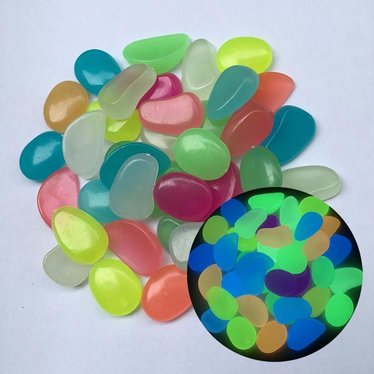 Multi-Color Luminous Pebbles for Fish Tanks & Garden Landscaping