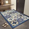 Tile Entrance Door Dirt-Resistant Bathroom Floor Mat Household Foot Mat Door Wear-Resistant Floor Mat