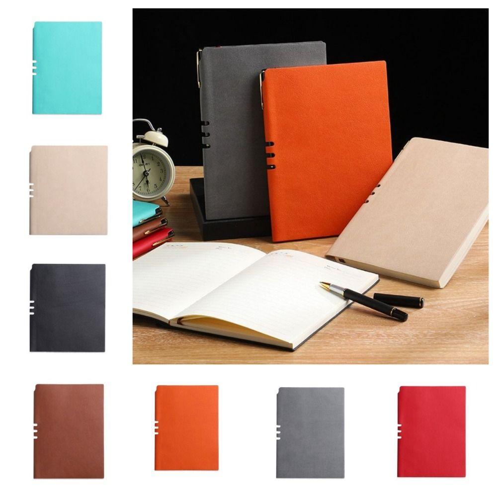 

100 листов Учебный полый блокнот Дневник Конференц-блокнот Винтажный простой блокнот Бизнес серый