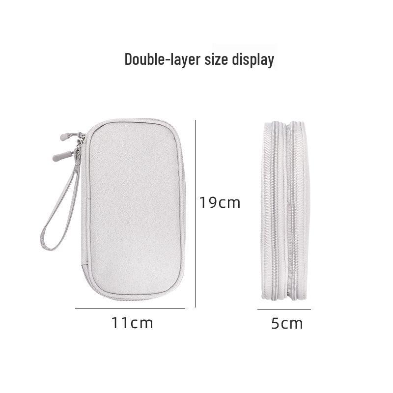 Spot Data Cable Storage Bag: Multi-Function Organizer for Cables, Earphones, Chargers, Phones, and Hard Drives