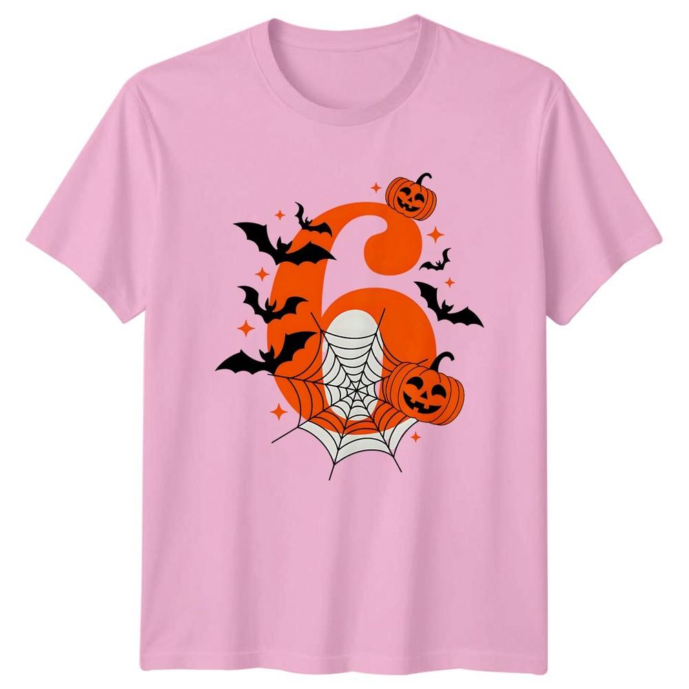 Number Six Halloween Birthday Graphic Tee Unisexs Unisexs Fun Unisex TShirt