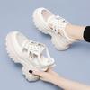 Thick sole inner height small women's shoes new spring and summer casual all-black dad shoes