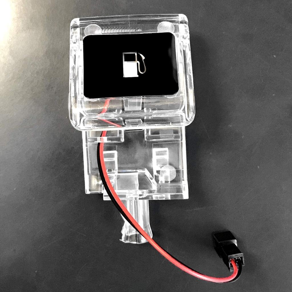 CGP Universal White LED Fuel Filler Lever Set of 2 for Toyota Vehicles with Clear White LED Fuel Fuel Lighting Kit for and Hiace Lever/Hood Body,