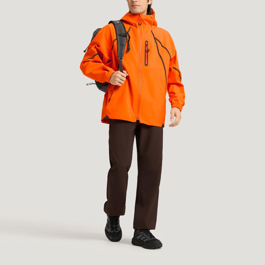 Adidas Terrex Jackets Men's Orange Hooded Moderate Other KD4359