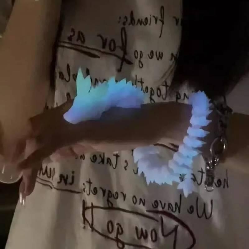 3d Night Glow Crystal Dragon Figurine Creative Modern Art Decorative Toy 22cm