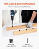 VEVOR Staircase Balusters 51 Pack, 36 In Aluminum Stair Balusters, 3/4 In Water-Proof Round Metal Spindle Railing