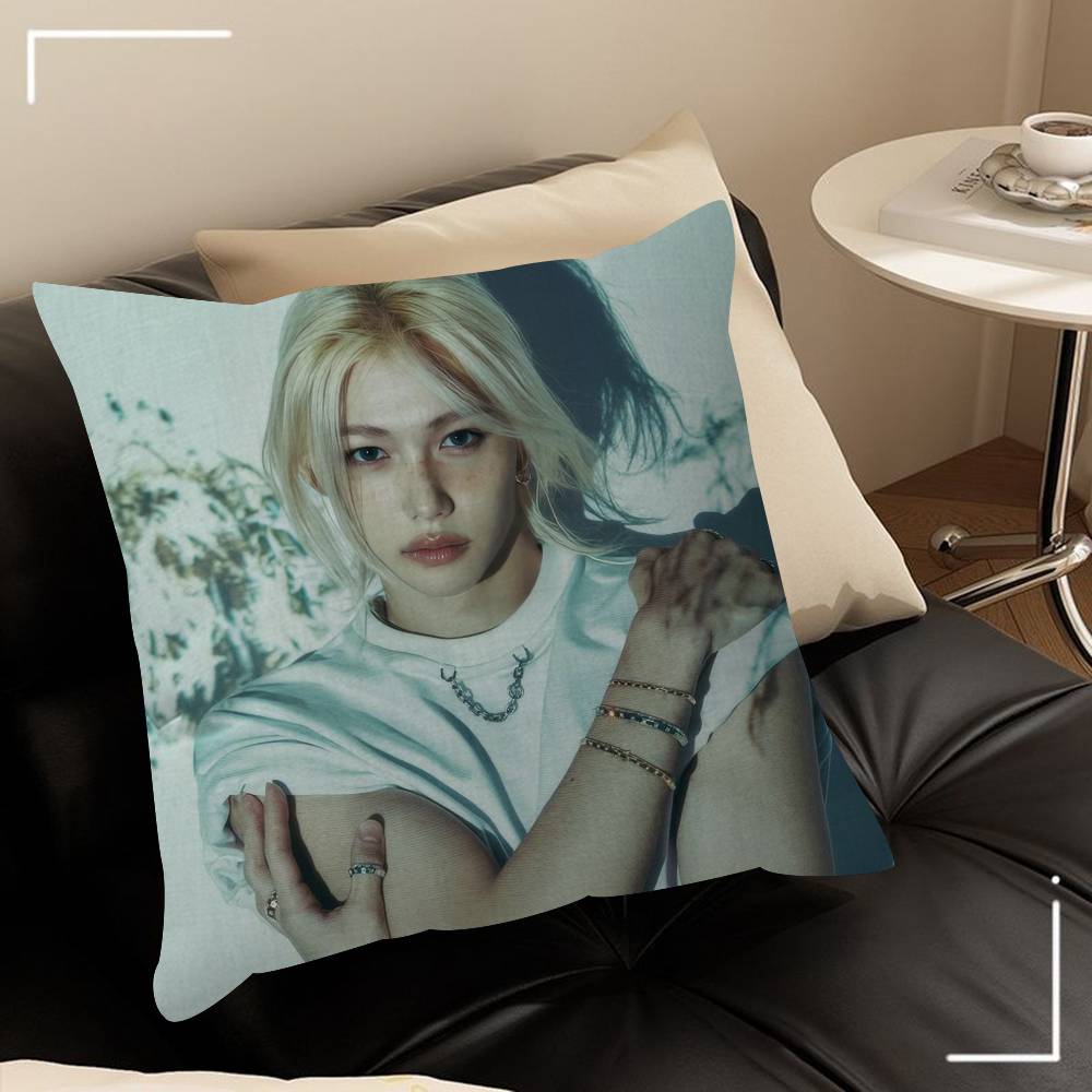 Regali Cuscini Arredamento Ufficio Casa Camera da Letto Divano Cuscino Auto Copricuscino 45x45cm Idol Cool F-Felixse cantante