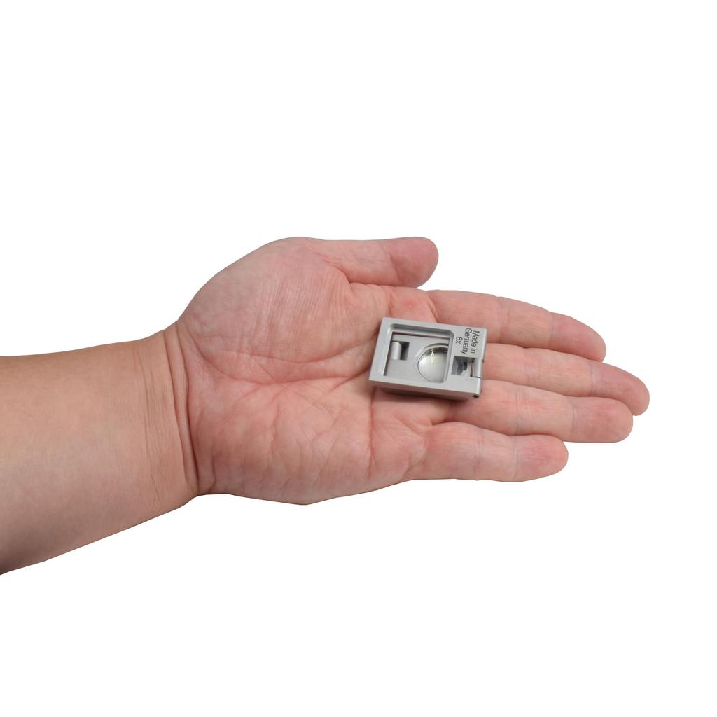 Eschenbach ESCHENBACH Metal Linen Tester Magnifier, 8x Magnification, 1256
