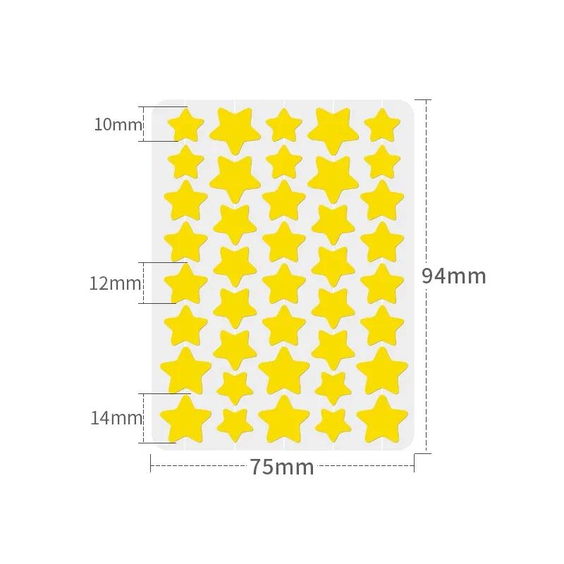

40 шт. звездообразный пластырь от прыщей и прыщей, невидимый консилер, водостойкий, лечение прыщей, красота, уход за кожей лица жёлтый