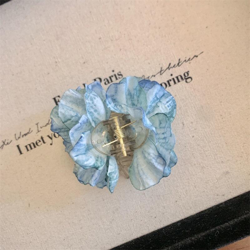 Stoff Rosenblume Haarspange für Damen Mädchen Haarspange Barrett Kunststoff Pferdeschwanzklemme Sommer Kopfschmuck Haarschmuck