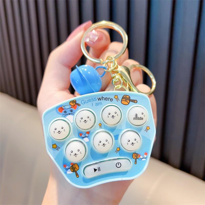 Whac-A-Mole Educational Handheld Keychain Game: Creative Pendant Toy