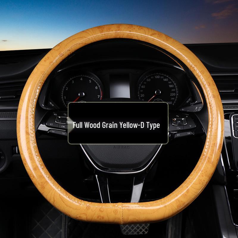 

Четыре сезона 2011 Чехол на руль автомобиля под дерево персика и кожу 38 cm