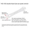 Stainless Steel Spoke Wrench Bike Tool Spoke Adjustment Wrench Disassembly Tool for 14/15G Spoke Cap