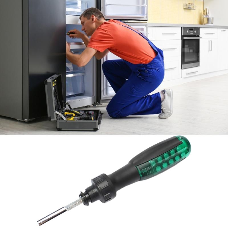 Ratcheting Screwdriver 12-in-1 Multibit Screwdriver Screwdriver Set Pivoting Adjustable Screw Driver Set Hand Tool