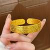 The Same Sand Gold Jewelry Is Engraved with Lucky Characters and Auspicious Words Bracelet, Peony Flower New Chinese Bracelet Bracelet.