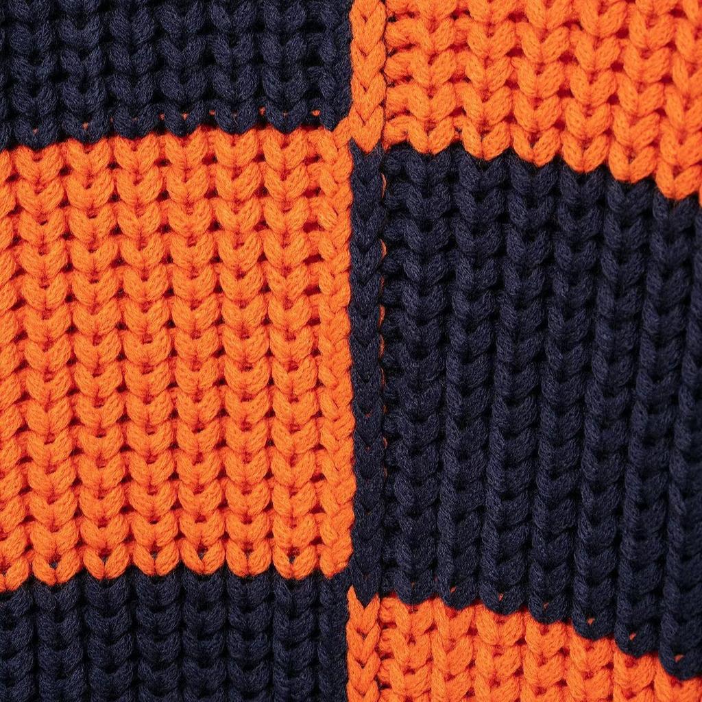 Dámský pruhovaný pletený svetr s dlouhým rukávem, volného střihu, patchwork, jaro 2025