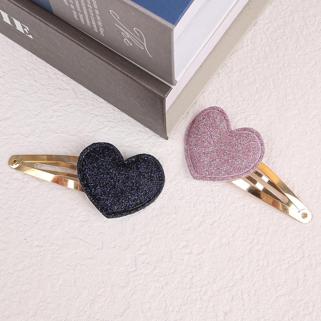 2/8pcs Cute Girls Star Hair Clips Heart Shaped Hairpin Hair Bows Barrettes Clips Alloy Hair Pins Kids Children Headwear