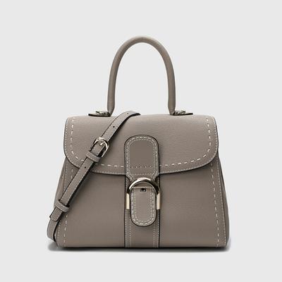New Trendy One-shoulder Crossbody Saddle Bag Leather Horseshoe Buckle Handbag Retro Cowhide Women's Bag