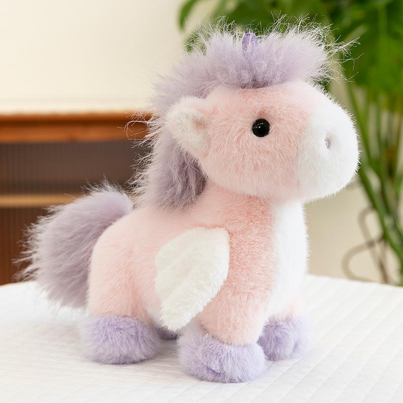 Nicole Pony Plush Doll: Cute Mustang Figurine and Sleeping Pillow for Kids