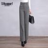 Sibaishe Women's High-Waist Wide-Leg Business Casual Pants