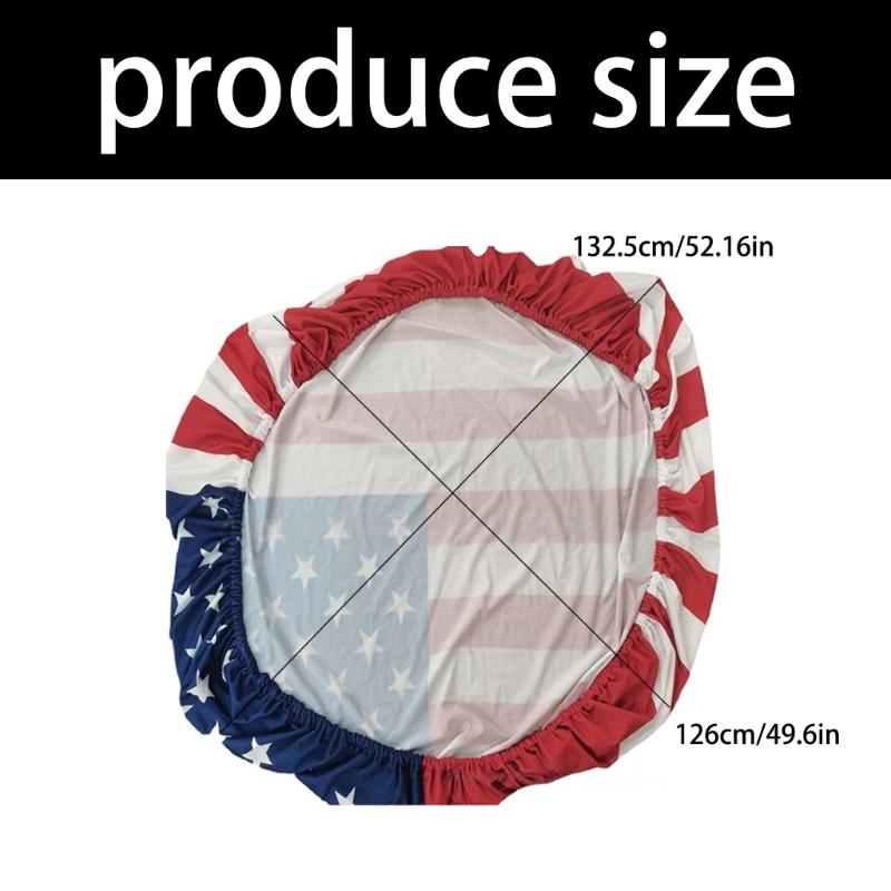 Patriotic American Flag Engine Hood Cover Elastic Polyester Hood Protector With Secure Clip For Auto Decor