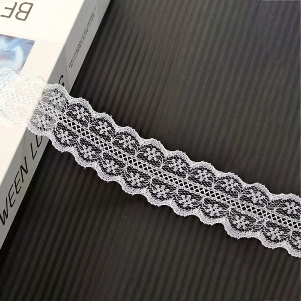 50 Meter Hohlmuster Weißes Spitzenband Weiße Farbe DIY Spitzenband Zum Geschenkverpacken