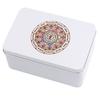 Scatola di metallo rettangolare per carte da gioco, contenitore per tarocchi, custodia per gioielli, gioco da poker, scatola vuota per carte da poker