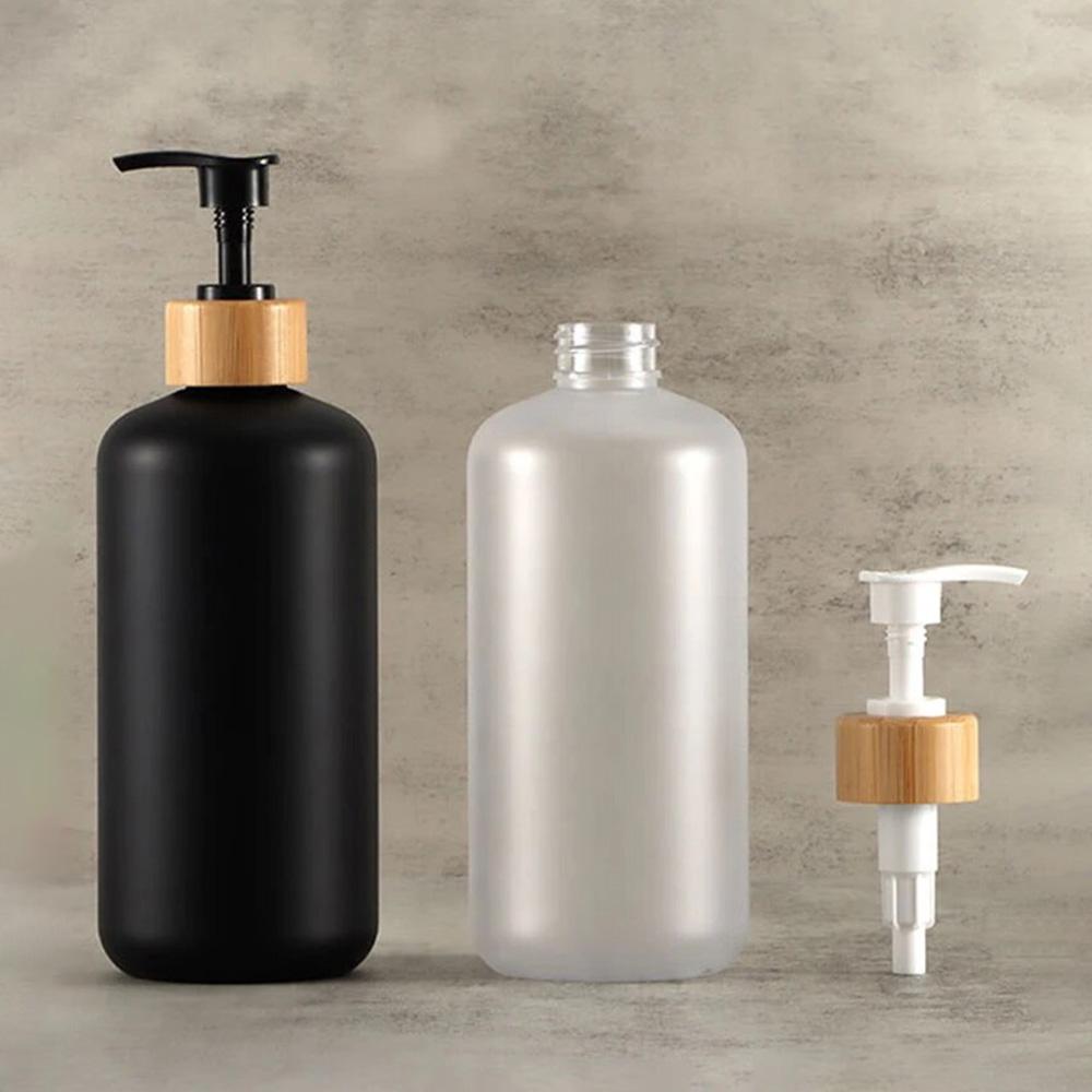 500ML Shower Gel Bottle PET Gold Silver Rose Gold Black Transparent Two-piece Shower Gel Bottle Household Bathroom Supplies