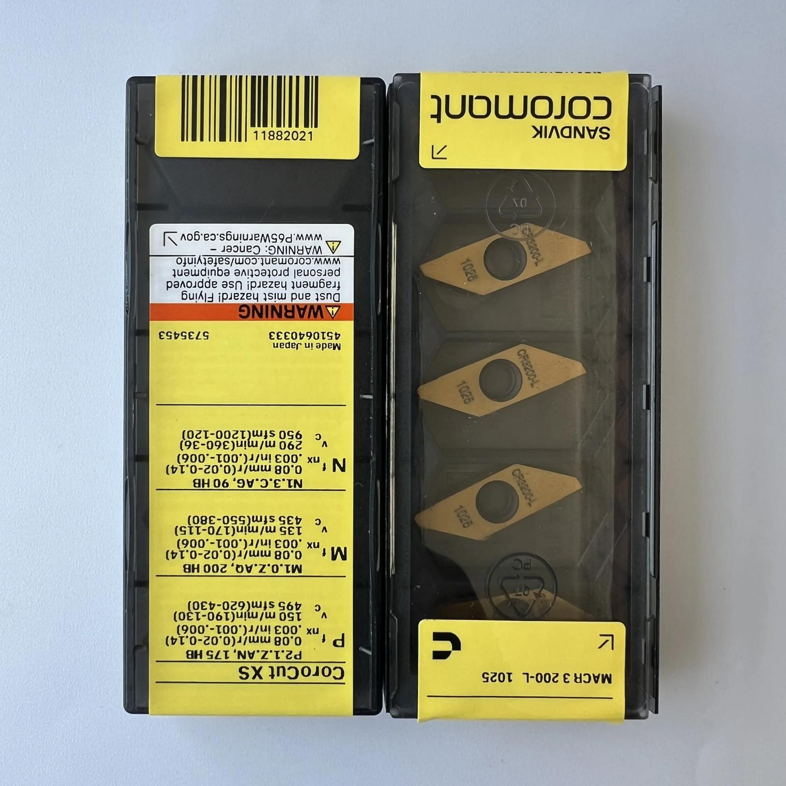 

SANDVIK / MACR3200-L 1025 / Industrial indexable Carbide Inserts 10 Pcs