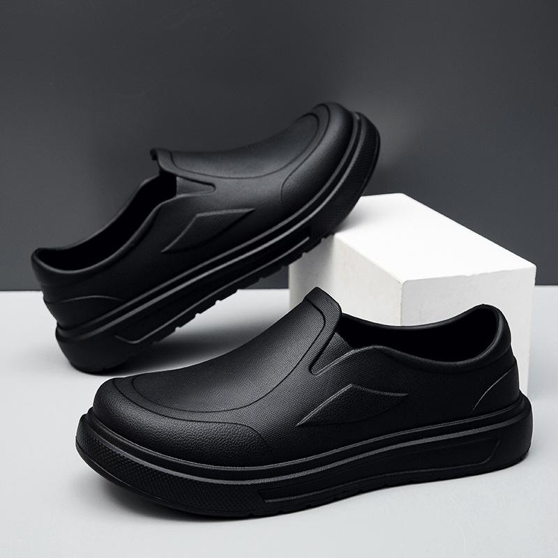 Men's Chef Shoes Anti Slip Oil Resistant Dirt Resistant Kitchen Shoes Work Shoes Quick Drying Rain Shoes Large Size Breath Clogs