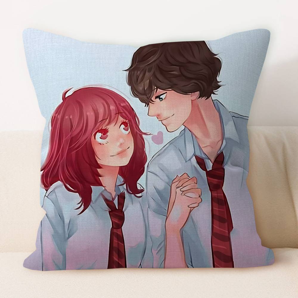A-Ao H-Haru R-Ride Anime Pillowcase Toon Gift Cushion Cover Bedroom Home Sofa Chair Seat Decor Pillow Case