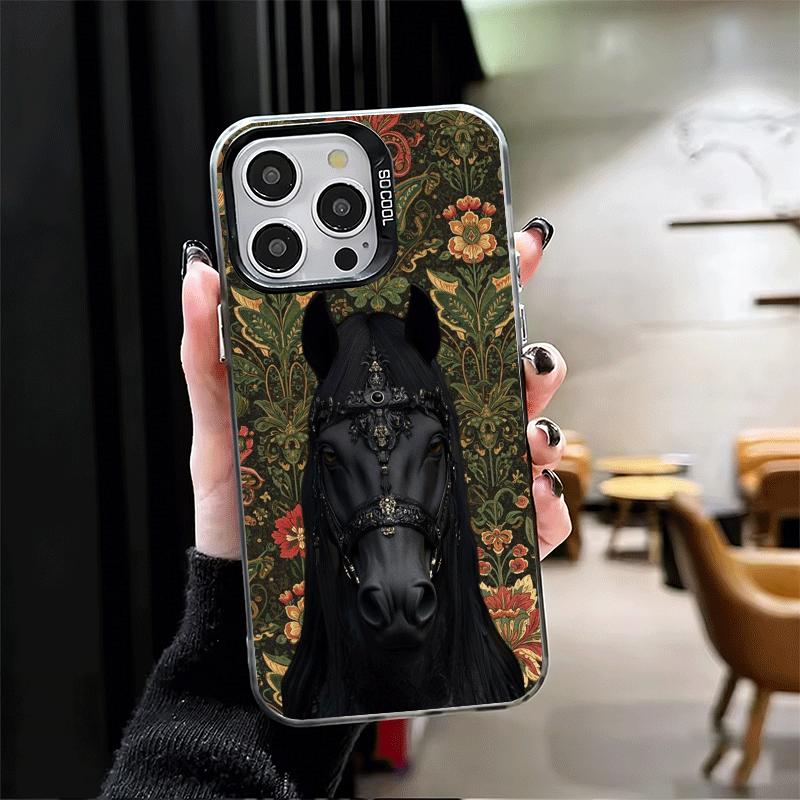 Horse Art Aesthetics Shockproof Phone Case for iPhone 17 Air 16 16E 15 Pro Max 14 Plus 13 Mini 12 Back Cover Anti Fall Fundas
