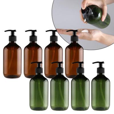 4Pcs 300/500Ml Shampoo and Conditioner Bottles Reusable Hand Pump Dispenser Bottle Bathroom Shower Gel Shampoo Soap Bottle