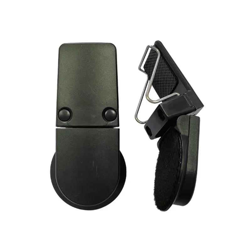 Summer Motorbike Electric Bike Helmet Headset Fix Clamp Multifunctional Steel Clip Plastic Clip Helmet Bluetooth Headset Clamp